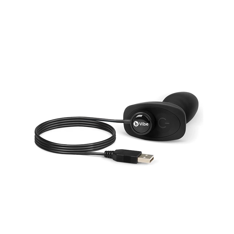 Zdalnie sterowany plug analny - B-Vibe Rimming Petite Black